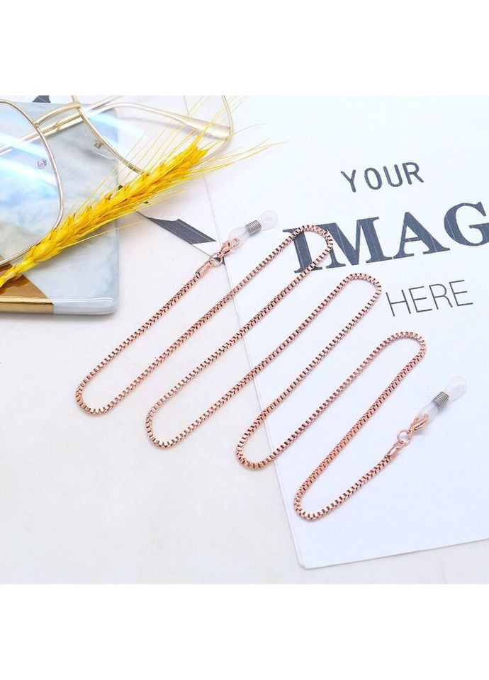 Цепочка для очков Узор 3 9598 70 см золотистая Fashion (299525467)