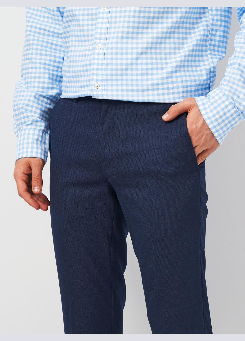 Синие демисезонные брюки H&M