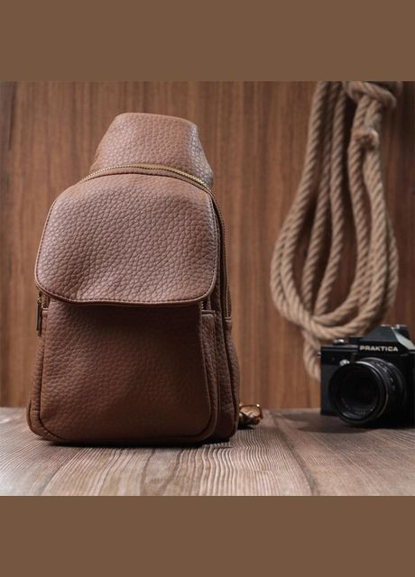 Сумка жіноча планшет для документів рюкзак слінг в дорогу сумочка для телефону Коричневий 34824 Vintage (332612600)