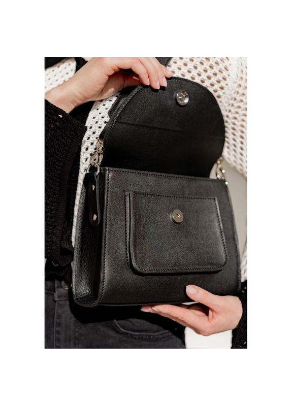 Сумка жіноча шкіряна через плече Liv Чорний The Wings (302008254)