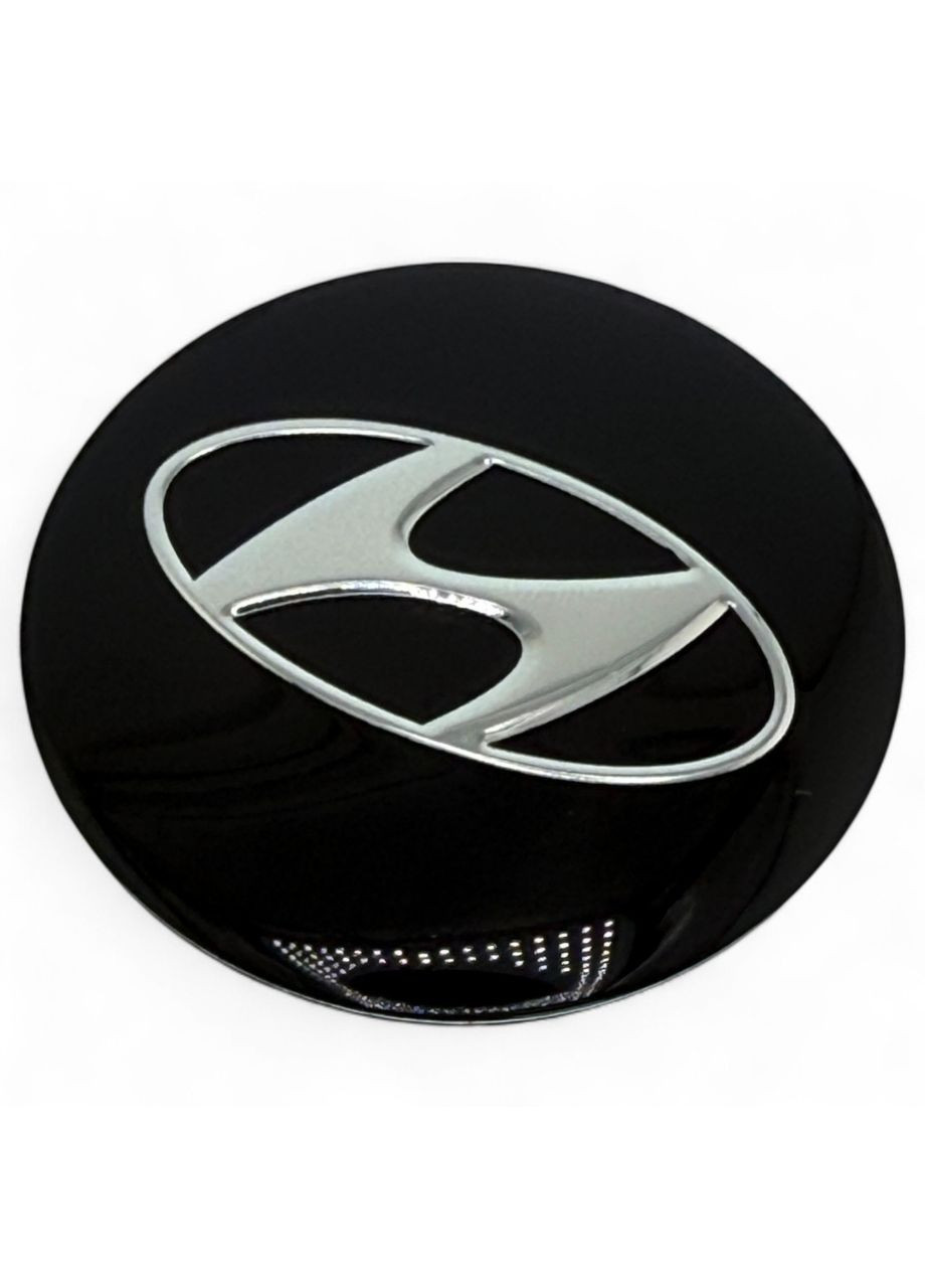 Наклейки з логотипом Хюндай 56 мм алюмінієві 4 штуки. Hyundai (366249303)