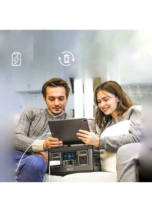 Портативна зарядна станція 500 Вт 520 Вт·год Power Bank USB AC DC Flashfish P63 (372448729)