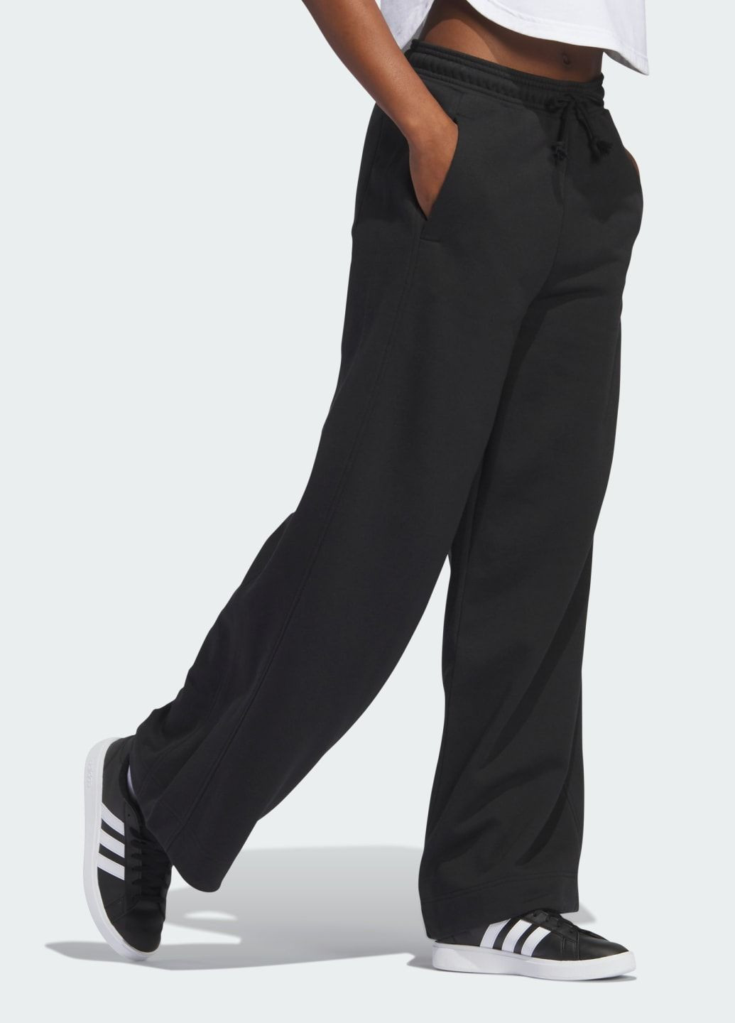 Спортивные брюки ALL SZN Fleece Wide Leg adidas (281304740)
