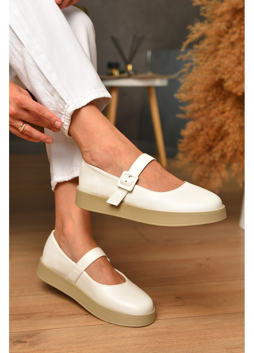 Let's Shop Лоферы женские белого цвета лоферы белый з искусственная кожа, украина — демисезон (353848865)