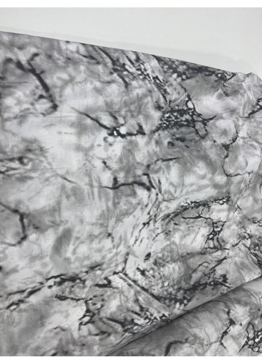 Постельное белье с резинкой Мрамор, бязь Двухспальный размер, наволочки 50/70 No Brand (364220179)
