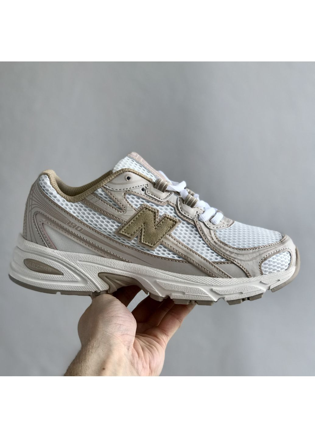 Кроссовки женские New Balance 740 White Yellow beige | Нью Беланс 740 бежевые No Brand бежевые демисезоны (363841014)