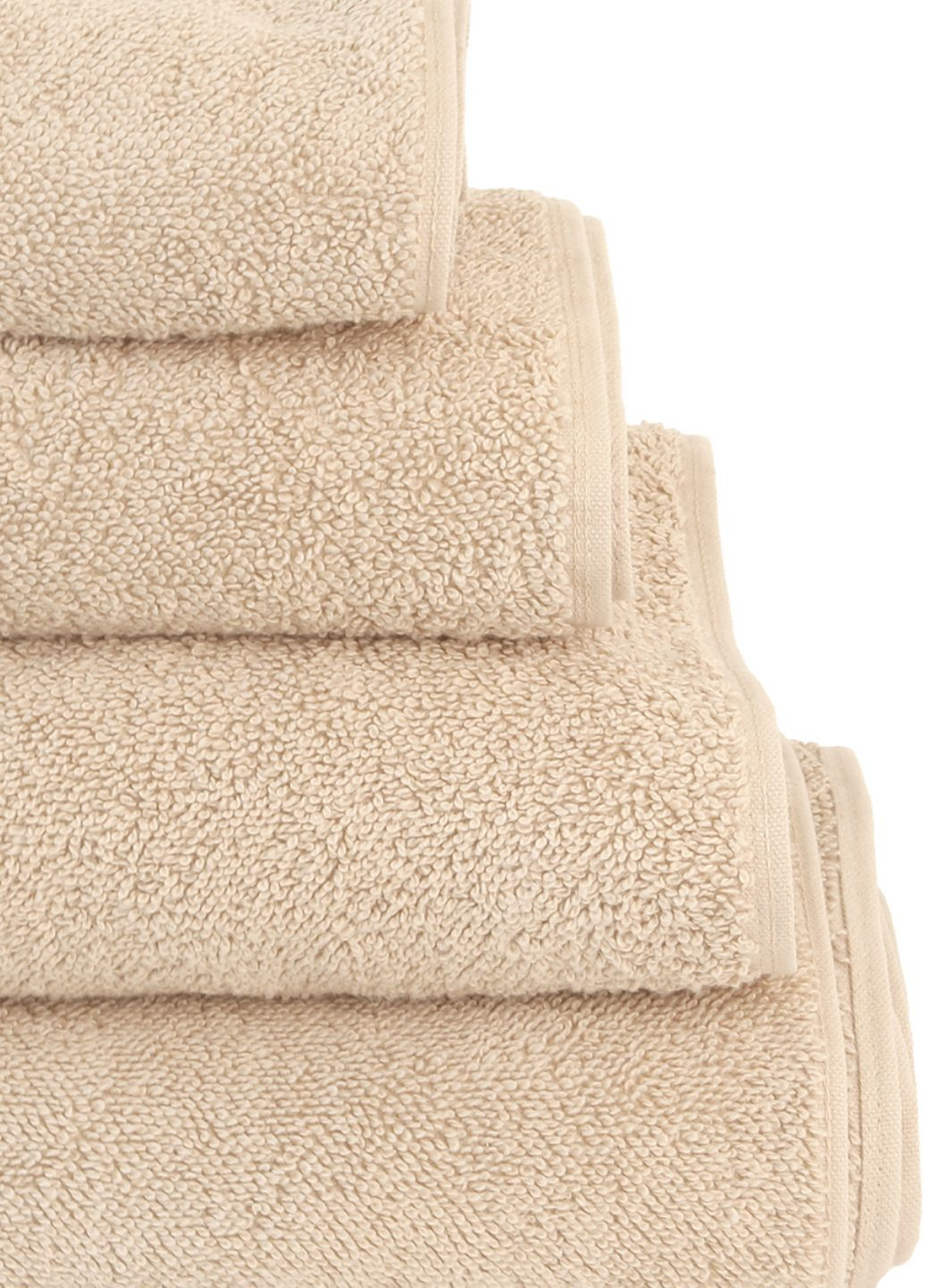 Полотенце "Прикосновение" 30x50 см MVM однотонный бежевый