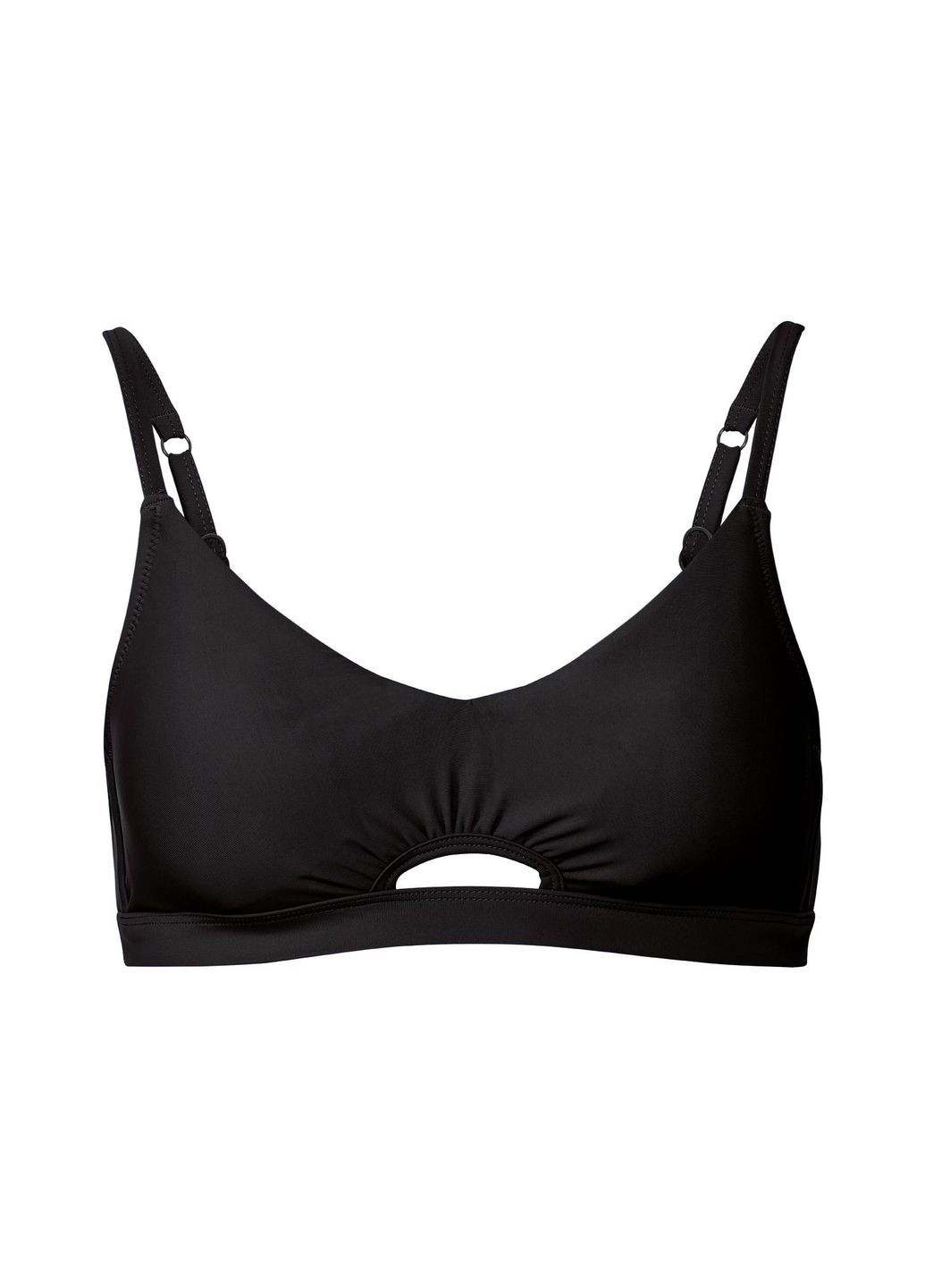 Черный купальник раздельный на завязках для женщины lycra® 325844 бикини Esmara С открытой спиной, С открытыми плечами