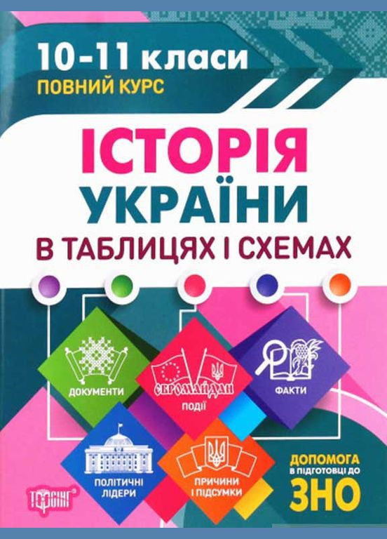 Історія України в таблицях і схемах. 10-11класи, до ЗНО Торсінг (317042645)