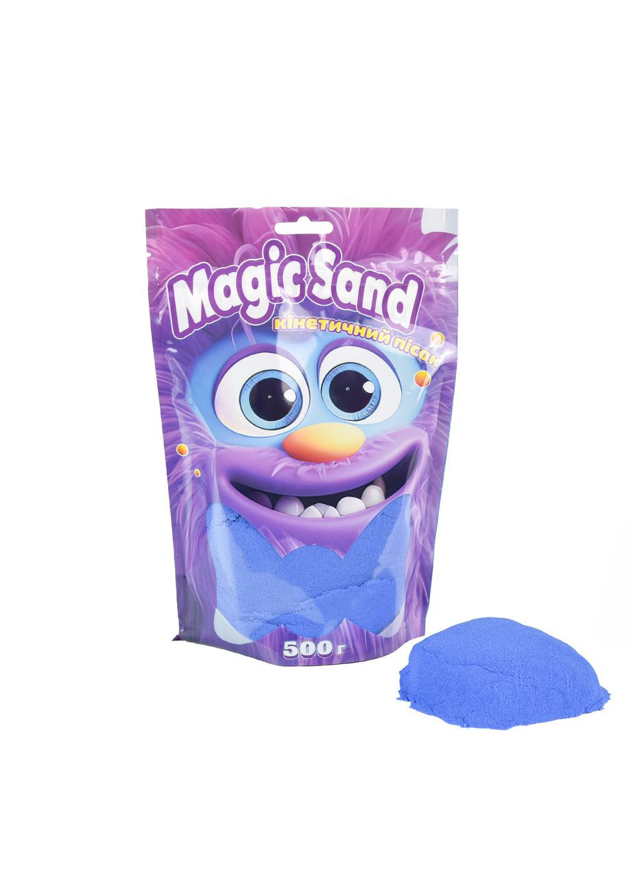 Кінетичний пісок Magic sand в пакеті 39403-9 синій, 0,500 кг Strateg (362489393)