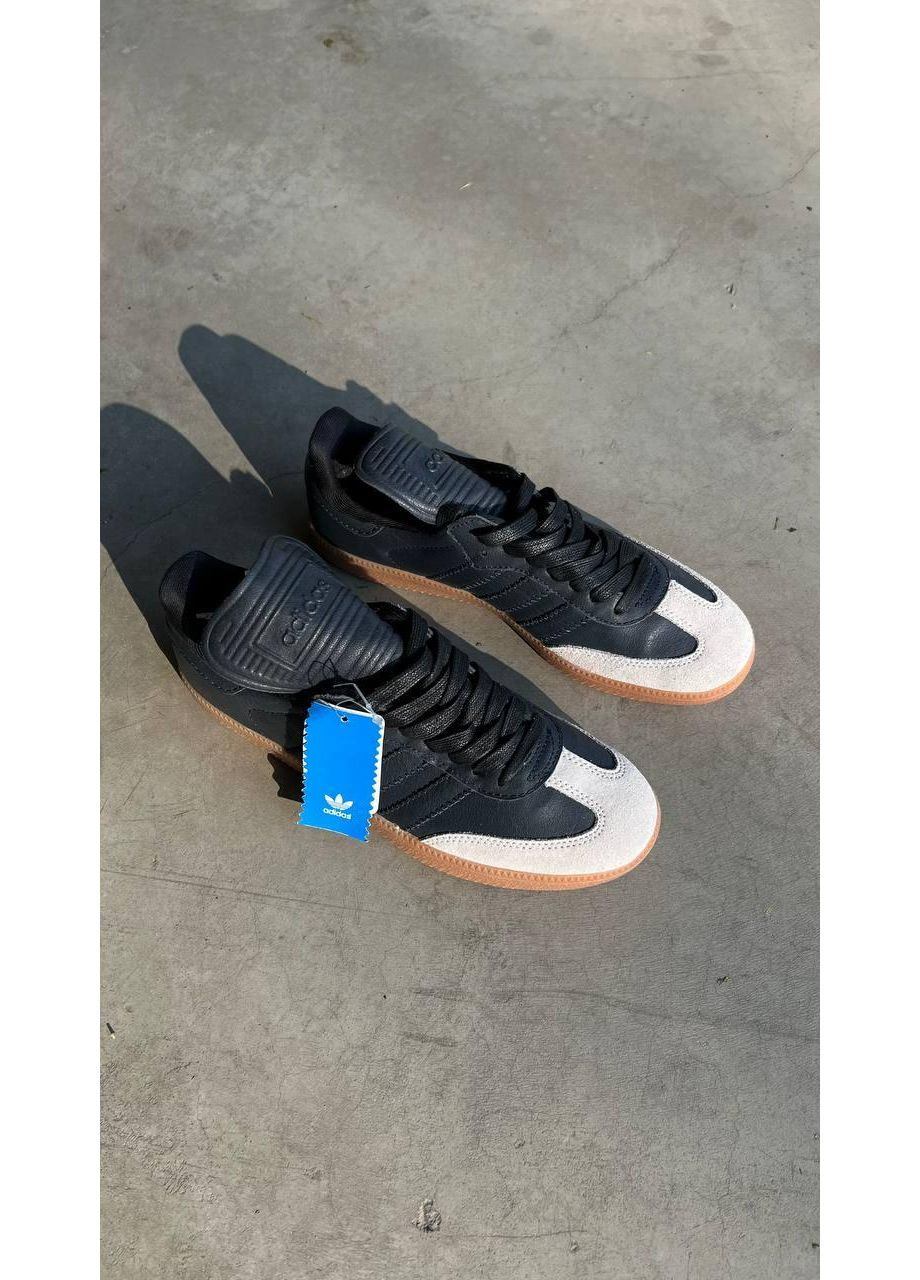 Черные демисезонные кроссовки мужские adidas pharrell williams x samba humanrace адидас No Brand