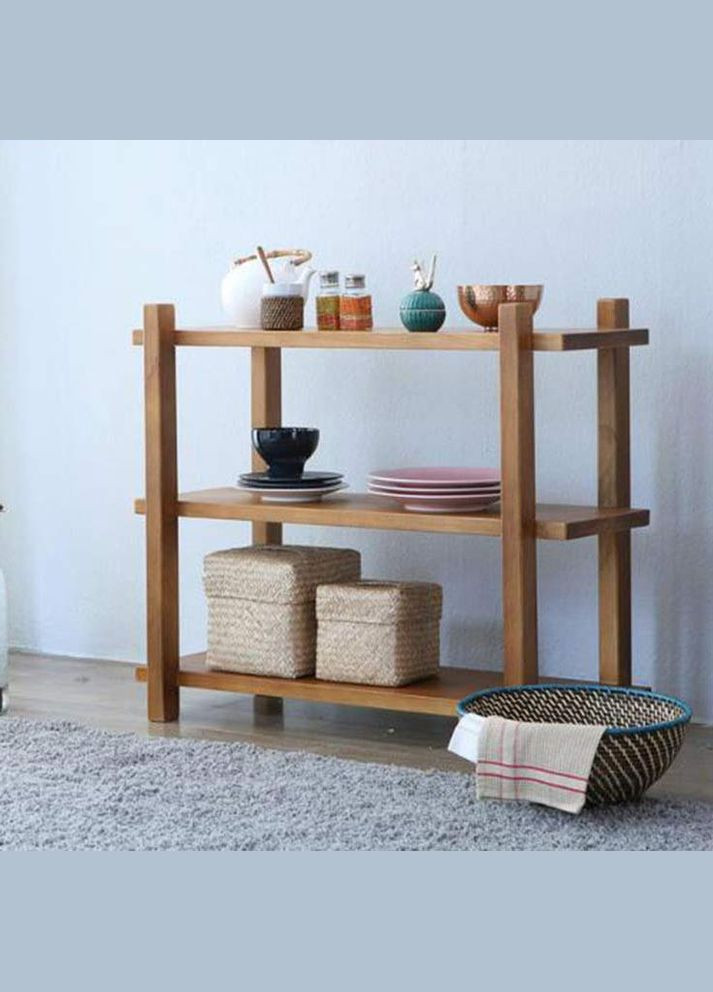 Етажерка розбірна з дерева Ковентрі 60х38х75 капучино (МЕБ-0018009) No Brand (327849801)