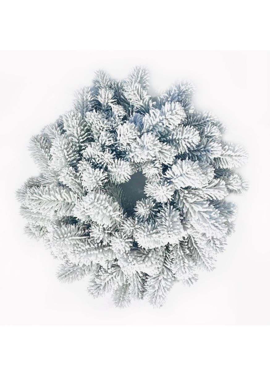 Венок новогодний рождественский SGH Premium из литой хвои d-45 см заснеженный HVOYA (370797060)