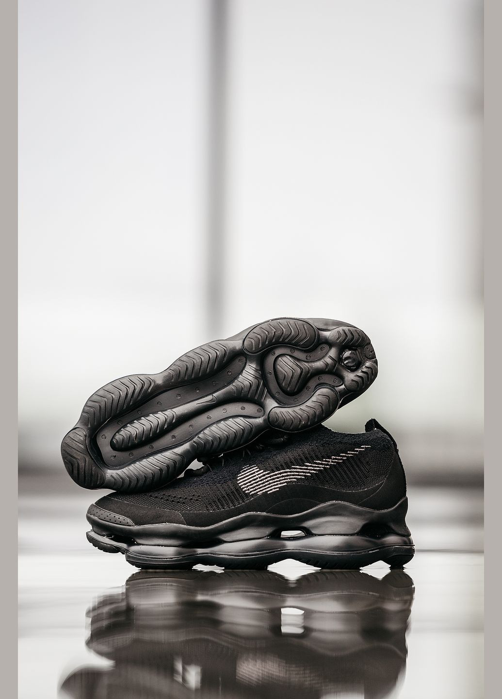 Черные демисезонные кроссовки мужские Nike Air Max Scorpion FK