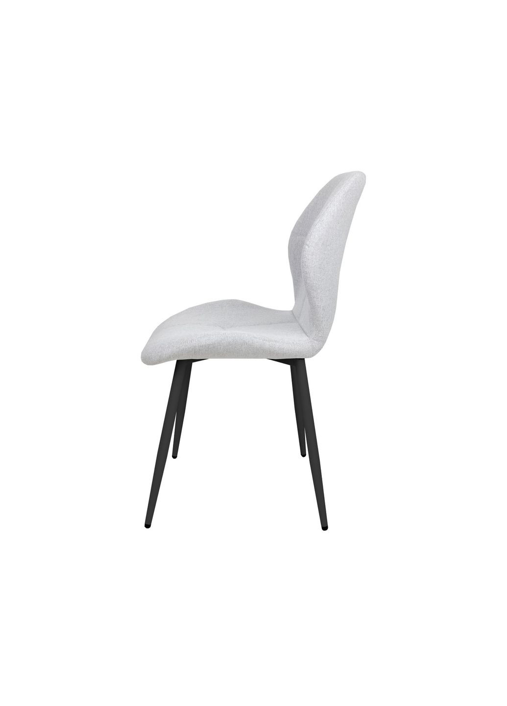 Cтілець DALE Чорний метал / Світло-сіра тканина Intarsio (372178405)