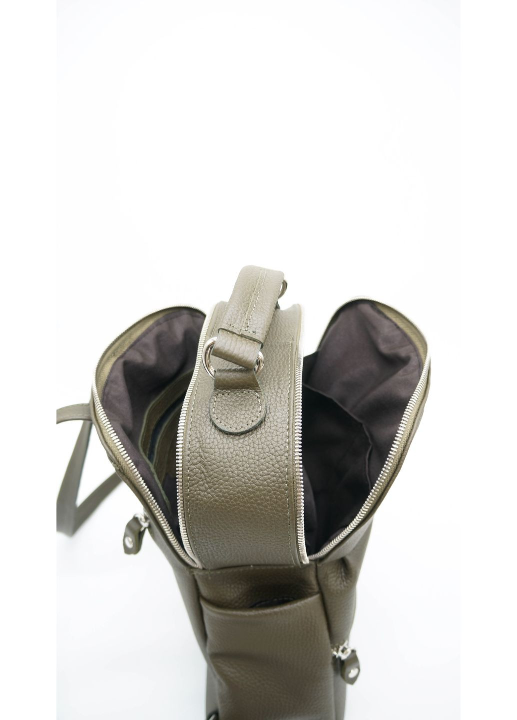 Рюкзак шкіряний міський хакі 949 9324 ARTiS Bags Сумка (360485291)