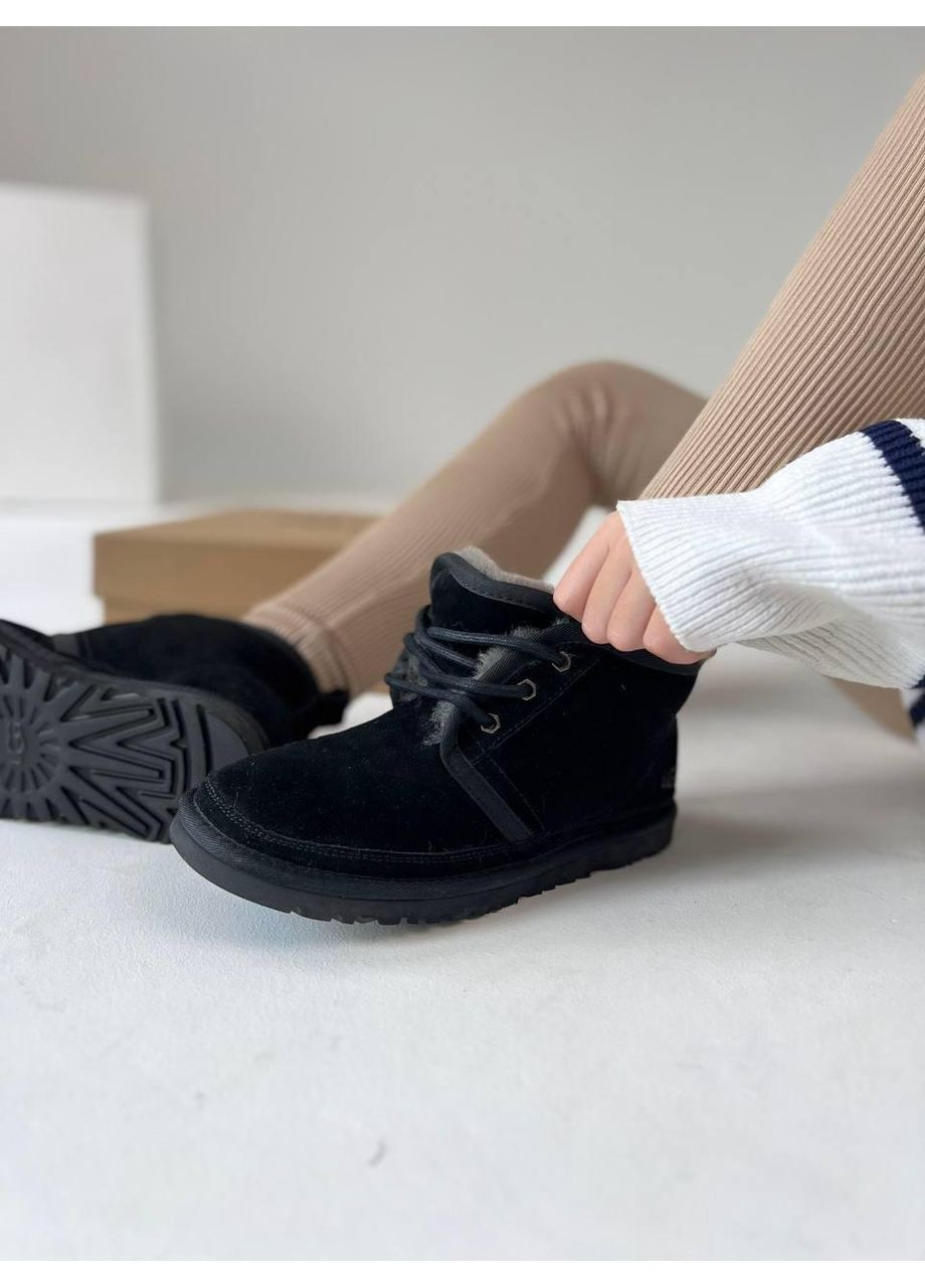 Жіночі Уггі UGG Neumel Black (Замша) (366196859)