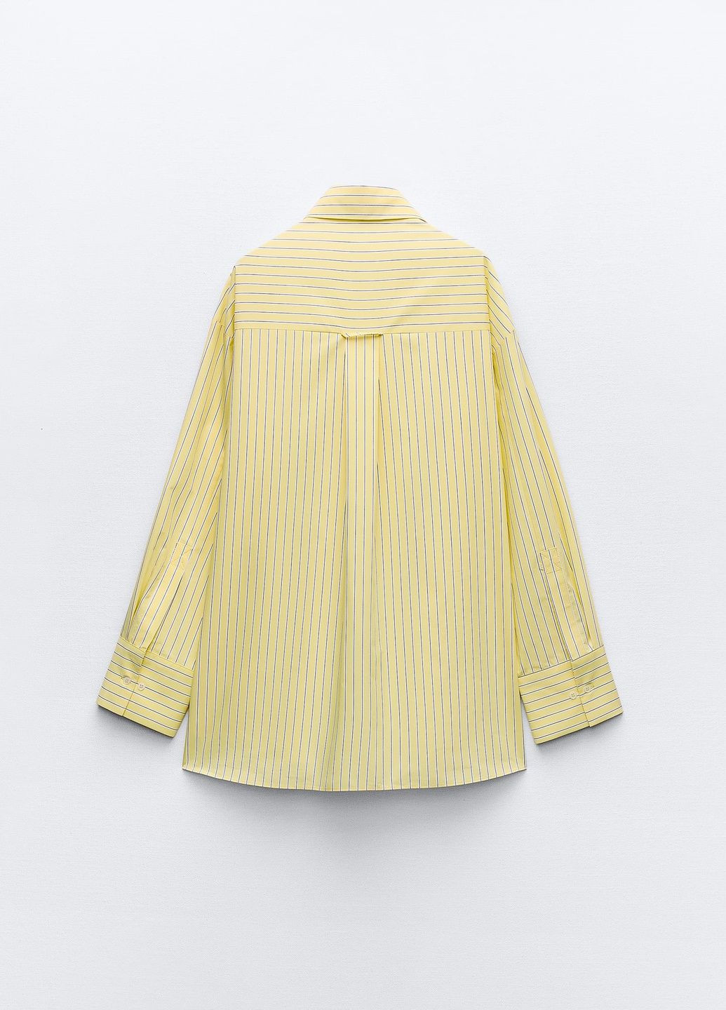 Желтая повседневный рубашка в полоску Zara