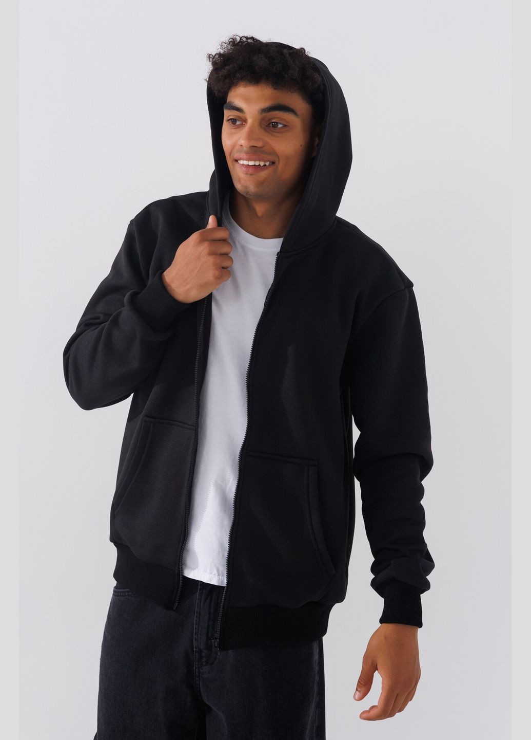 Толстовка однотонная мужская MBC02337 Черный shop (2000990755148) LAWA (362505959)