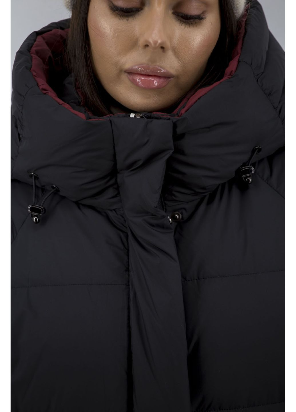 Чорний зимній Пуховик No Brand