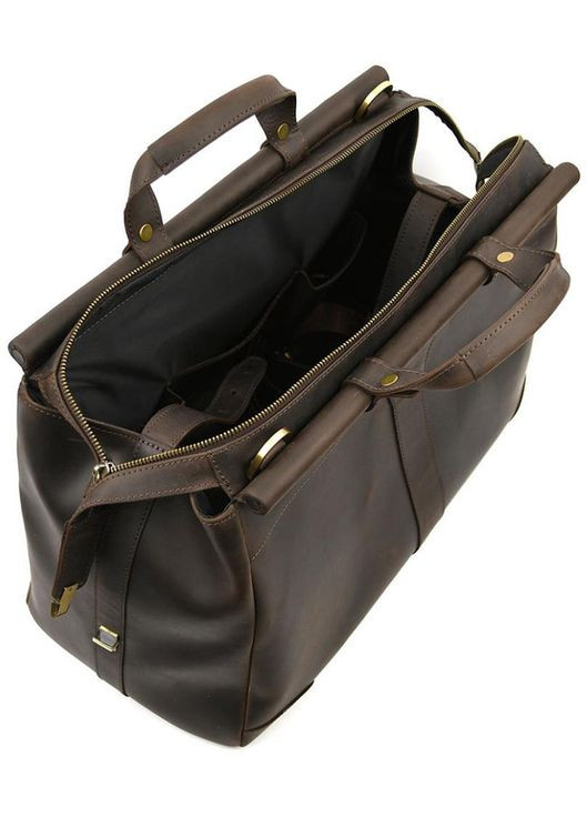 Сумка саквояж мужская кожаная Коричневый 35673 TARWA (334285426)