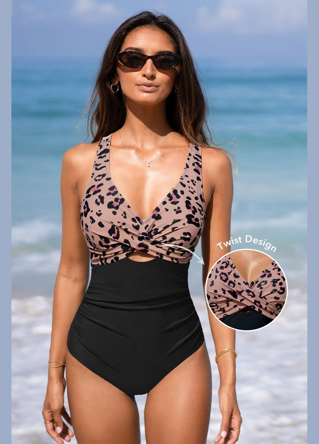 Черный летний купальник CUPSHE