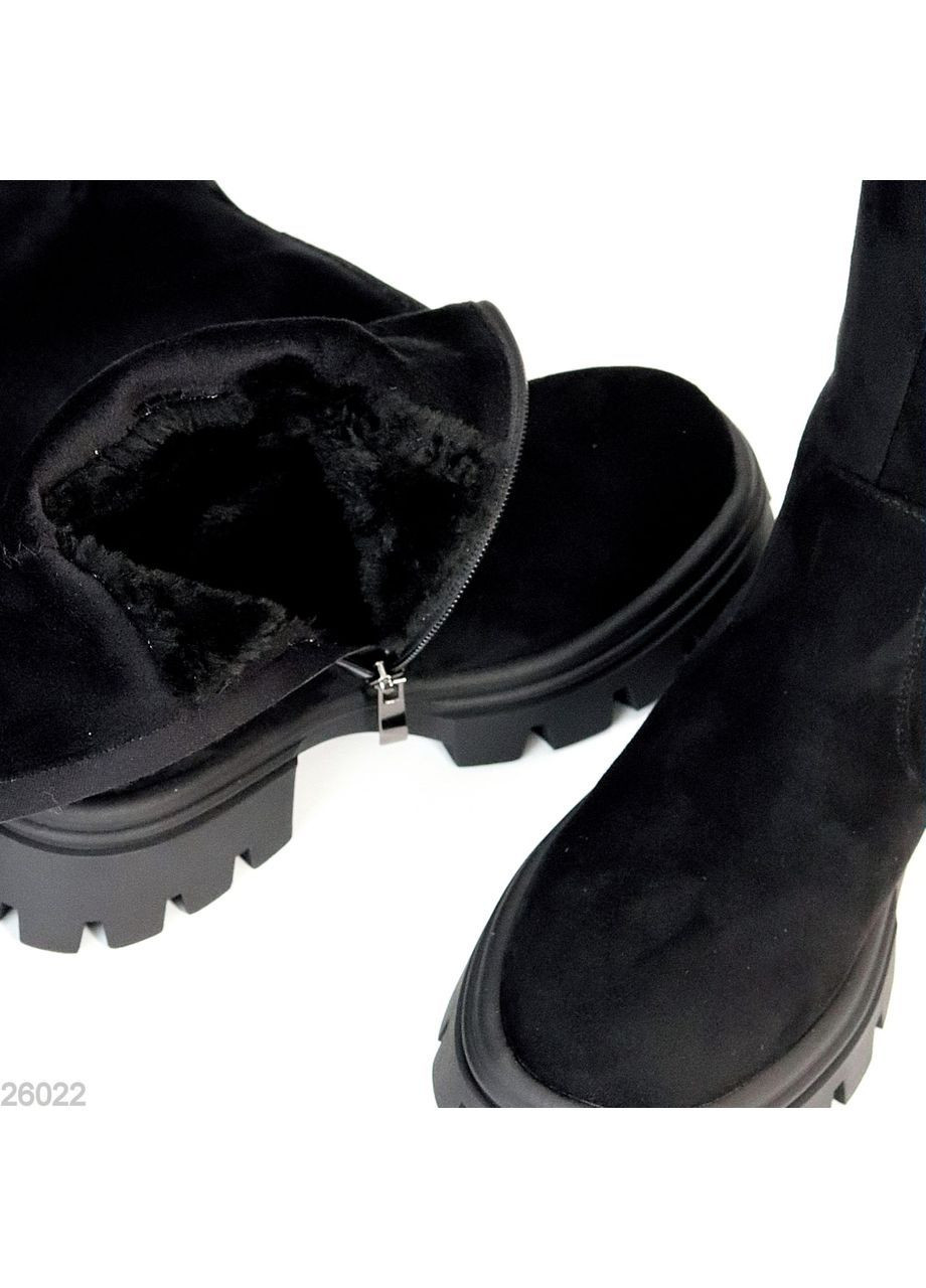 Черные осенние черные ботфорты Helen