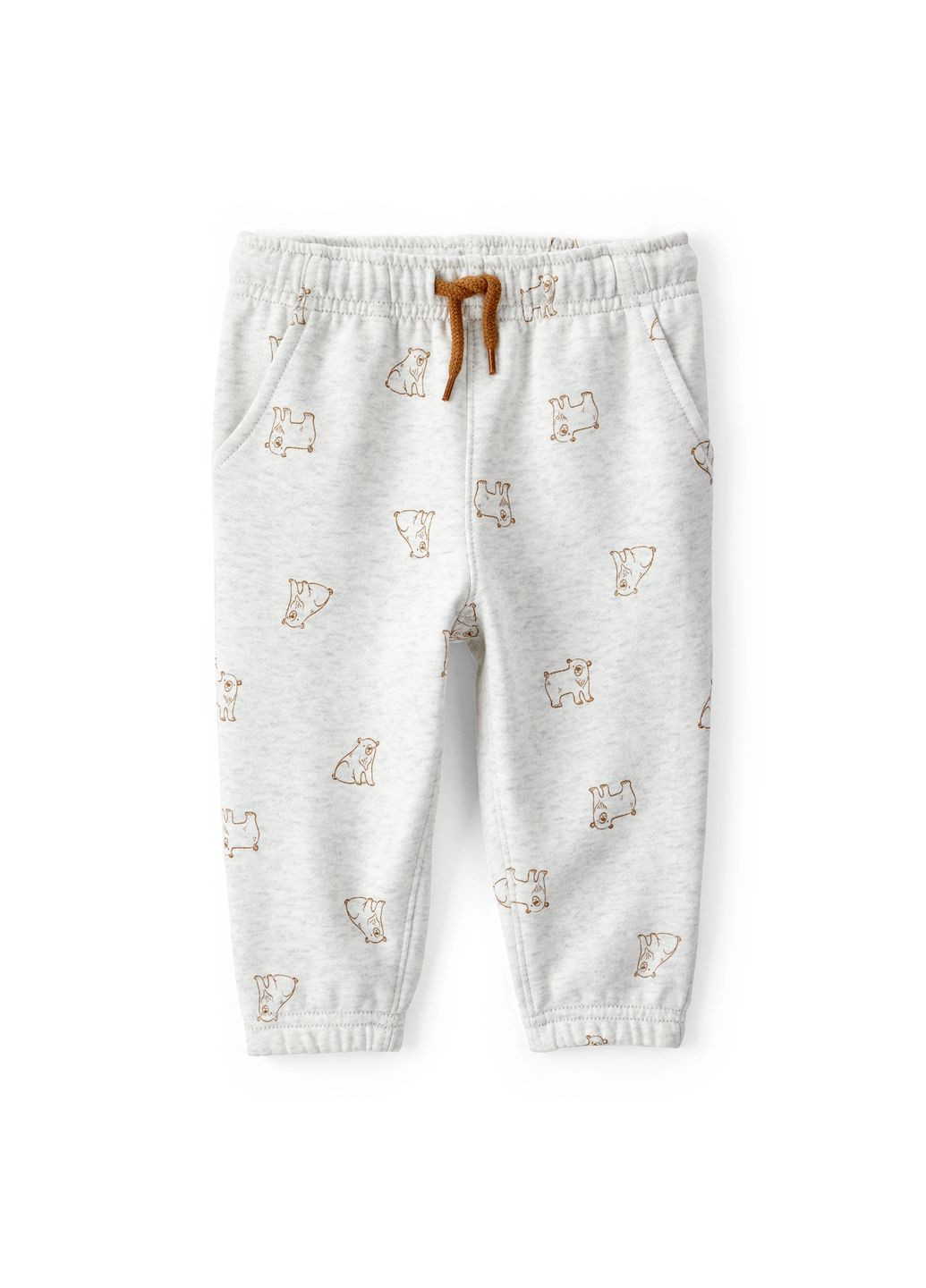 Коричневий зимній комплект 2в1 худі, штани для хлопчика 72-76 см (1t885910_12m) Carter's