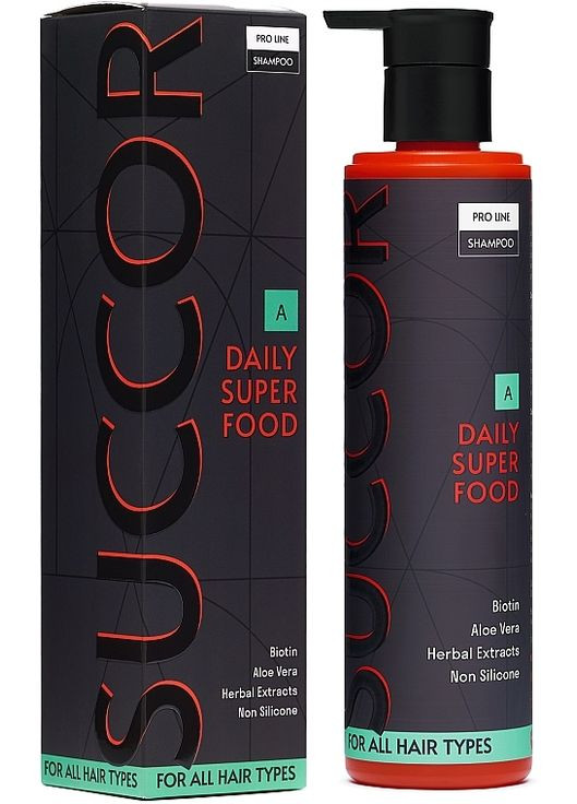 Шампунь суперфуд для щоденного використання Daily Superfood Shampoo 250ml (1433431-25639076) SUCCOR (368637855)