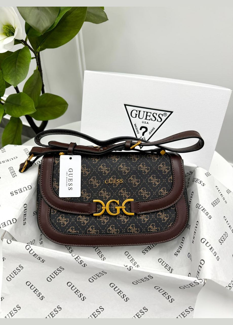 Гесс жіноча сумочка через плече LUX (коричневий колір) No Brand (322375678)