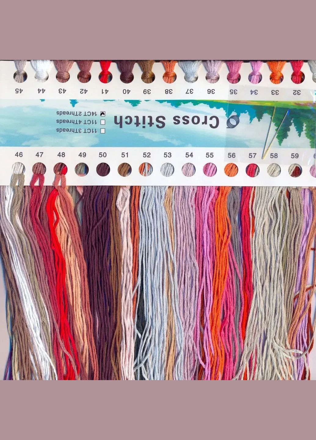 Набор для вышивания по нанесённой на канву схеме "Listen to the quiet ".AIDA 14CT printed, 33*40 см Joy Sunday (313612991)