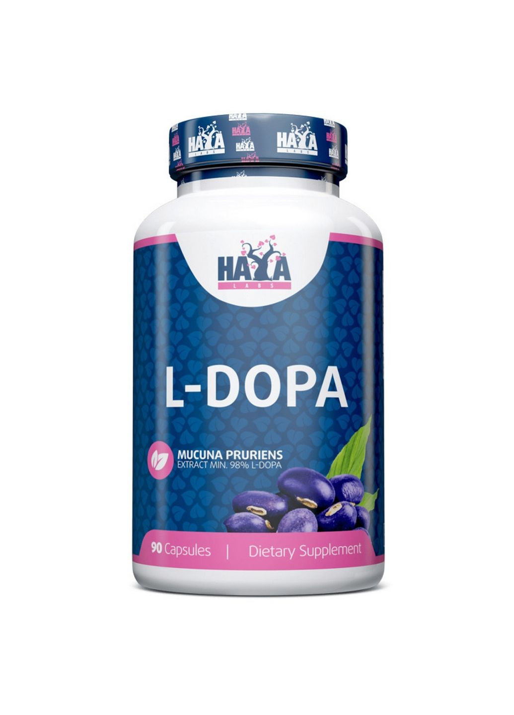 Натуральная добавка L-Dopa, 90 капсул Haya Labs (293340988)