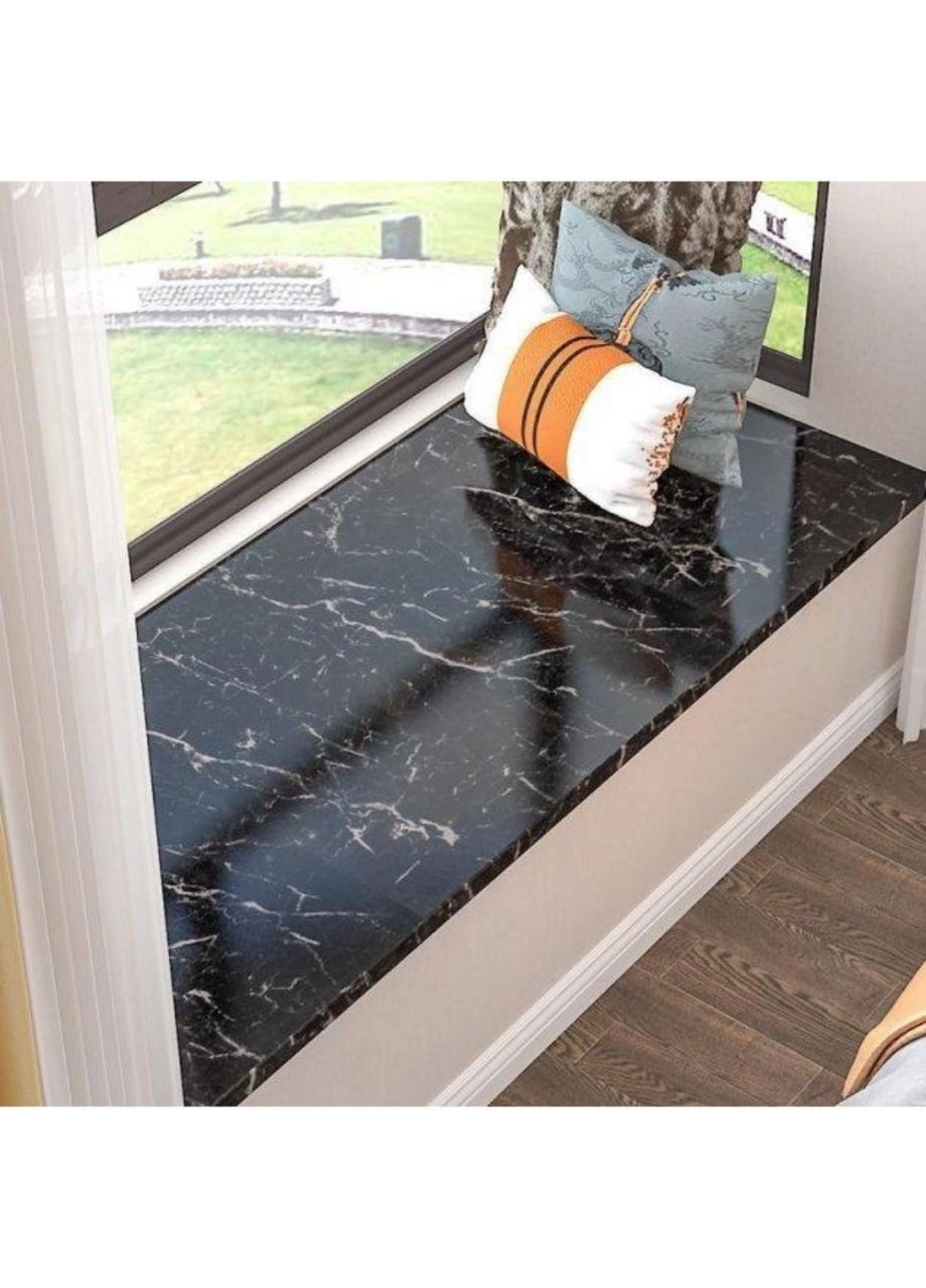 Самоклеюча плівка під чорний мармур, 3м х 60см No Brand (291424570)