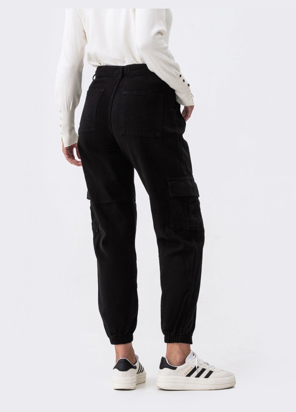 джинсы-карго черного цвета Dressa - (278783480)
