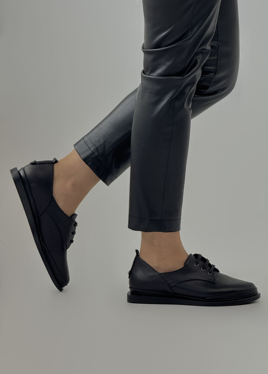 Sherlock Soon Туфли женские кожаные черный з натуральная кожа, турция — демисезон (361147586)