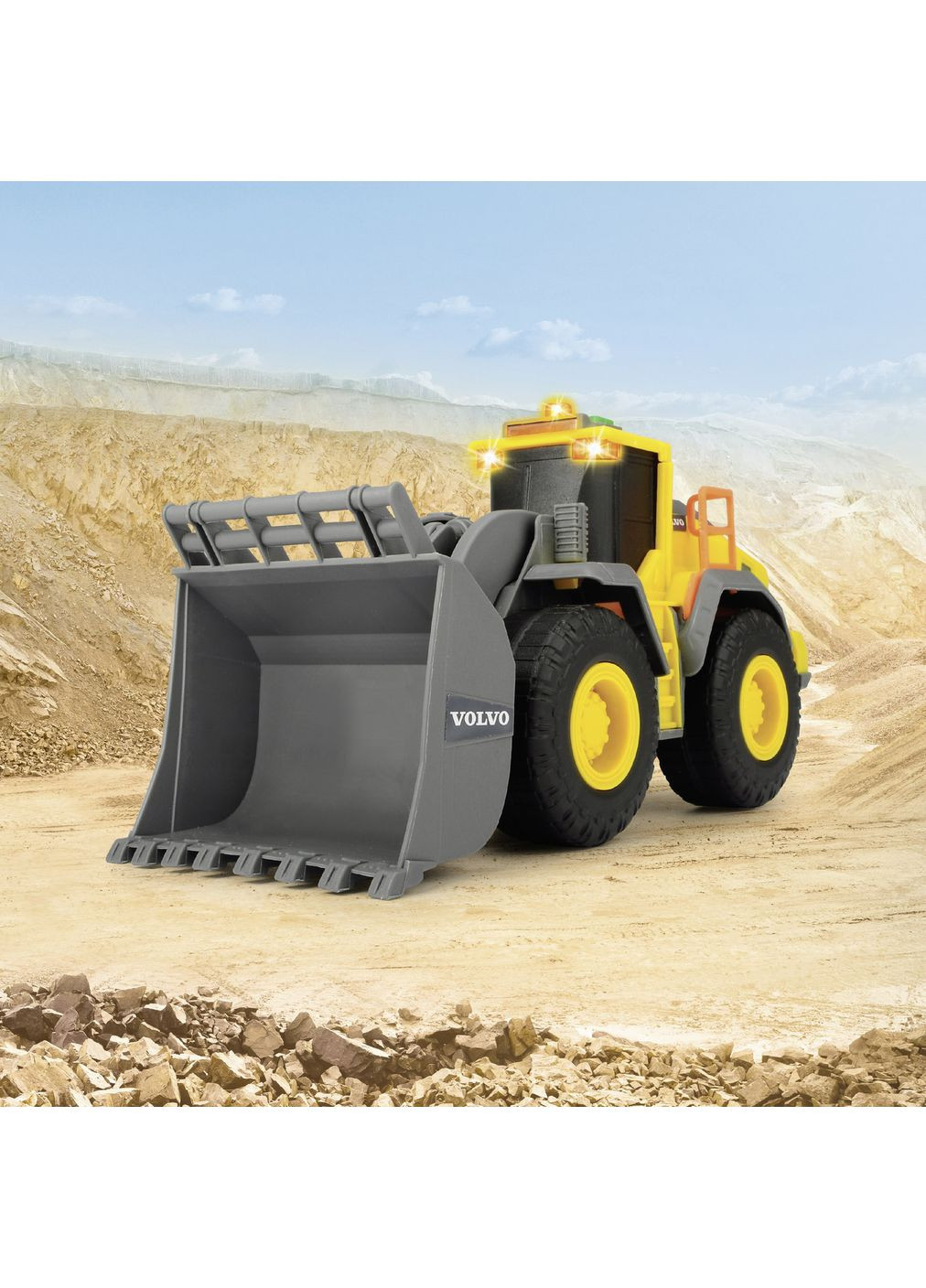 Погрузчик Вольво, звук, свет, 23 см () Dickie toys 3723006 (361658818)