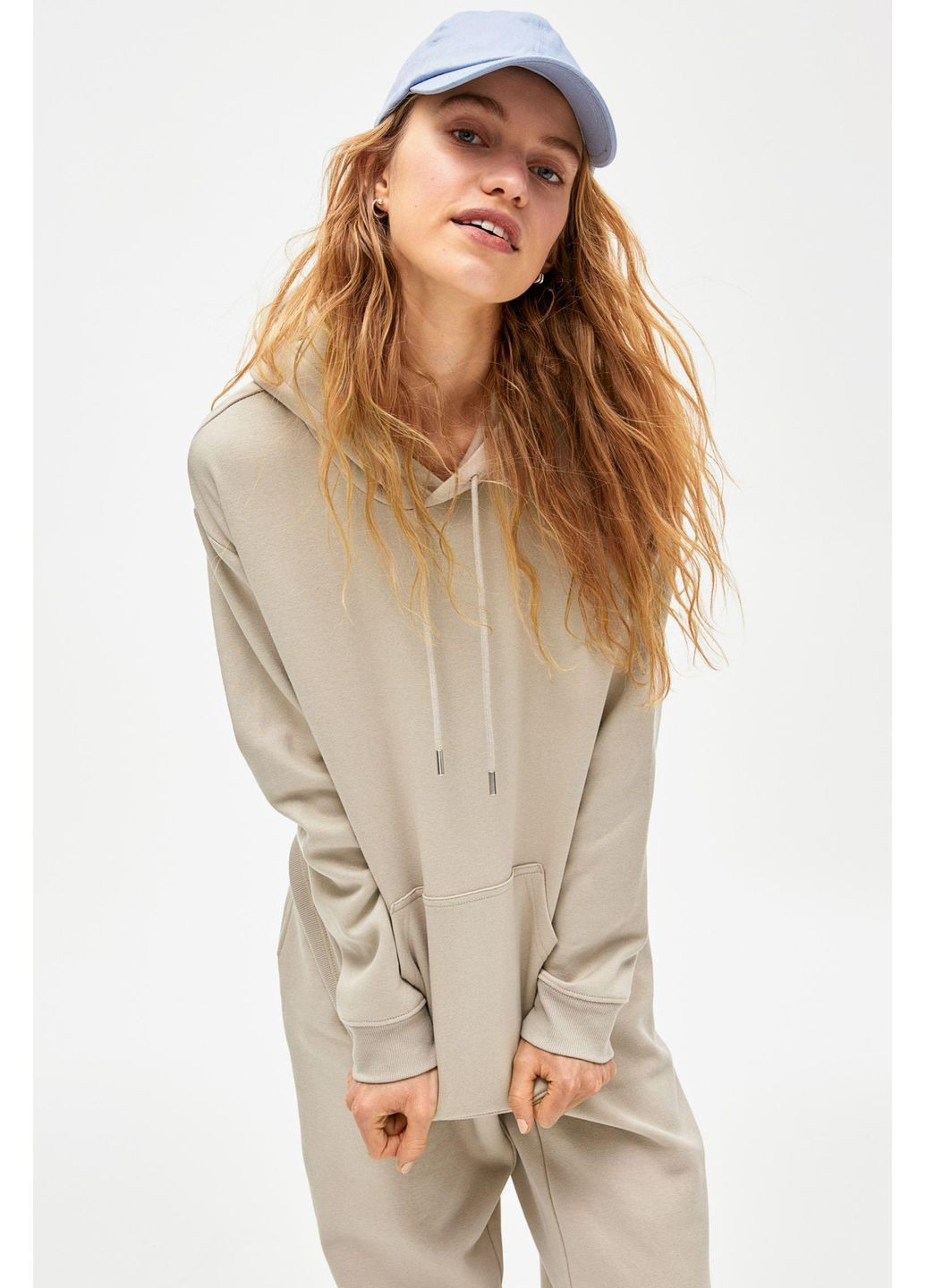 Худі фліс,світло-бежевий, H&M (360725203)