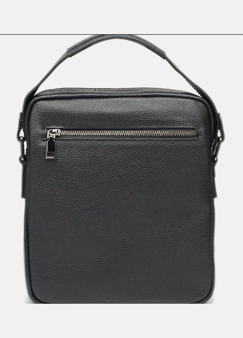 Кожаная черная мужская сумка на плечо с двумя основными отделениями Tiding Bag (298568559)