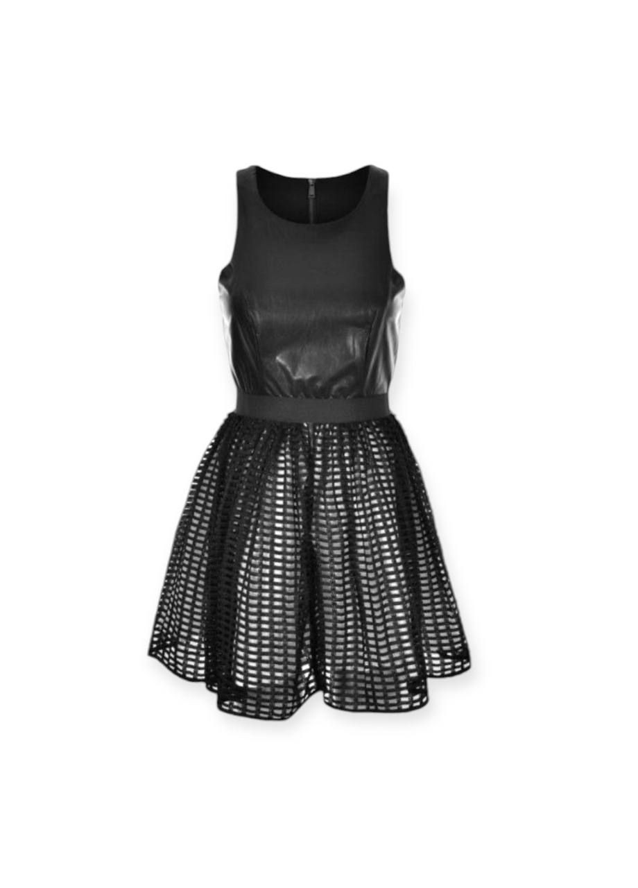 Черное повседневный платье черный Silvian Heach однотонное