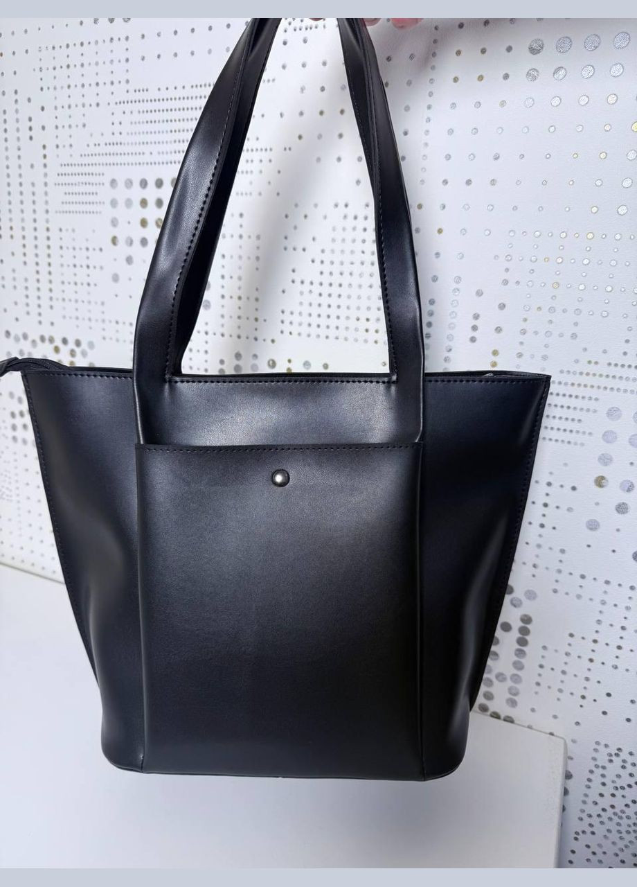 Сумка женская Шопер функциональная черная из экокожи NIUNIU (333594182)