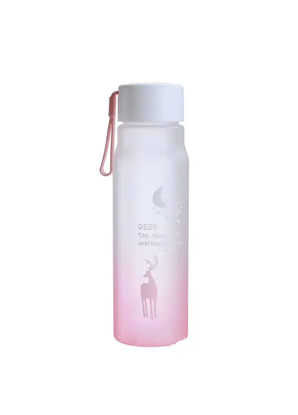 Рожева, матова, ударостійка, спортивна пляшка для води. 560 мл. No Brand (270856083)