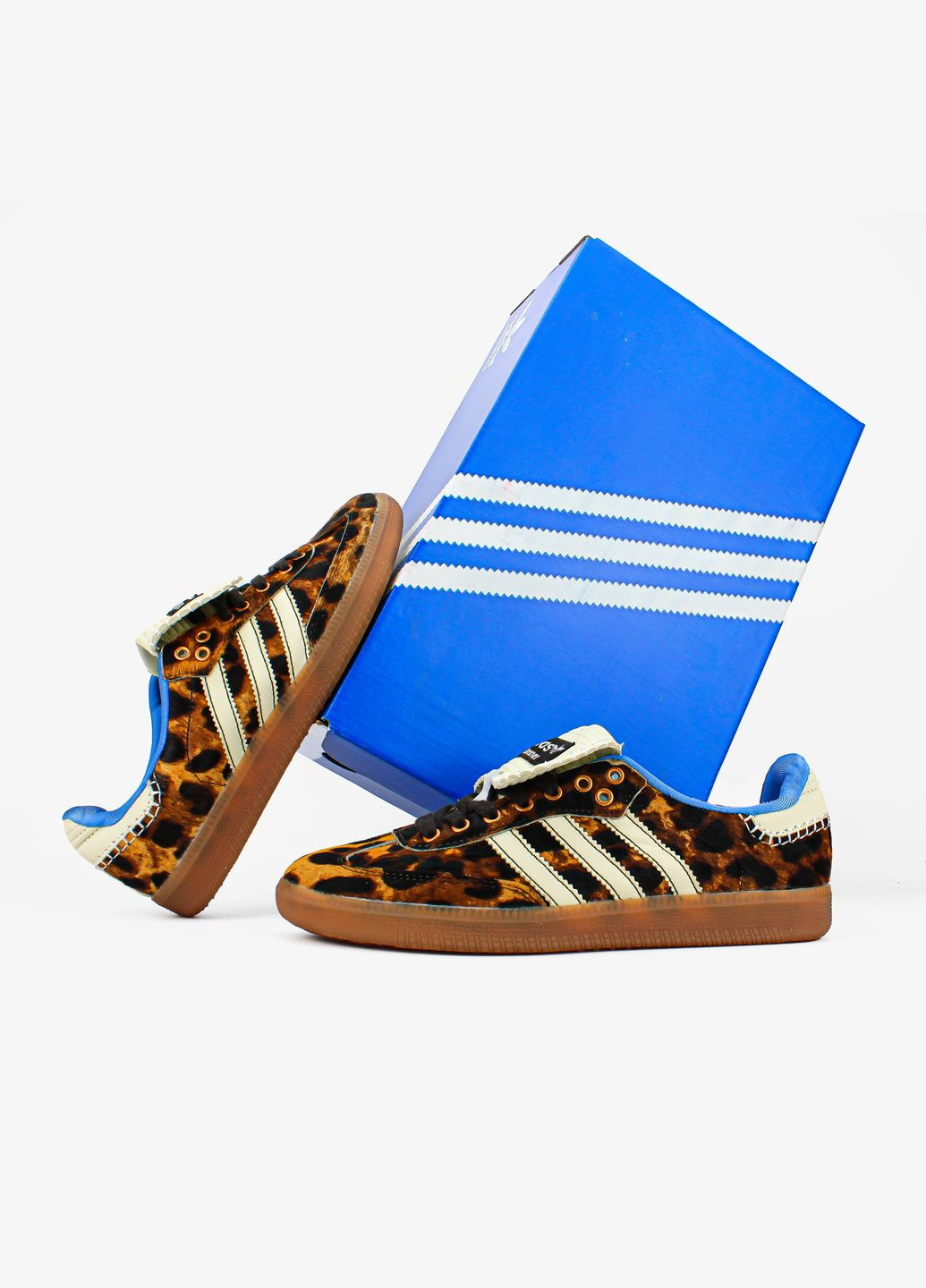 Кроссовки женские Adidas Samba х Wales & Bones Black Ponny | Адидас Самба коричневые No Brand коричневые демисезоны (336493530)