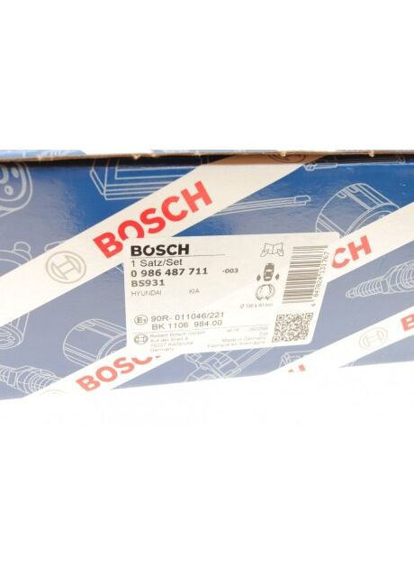 Колодка тормозов. барабан. KIA KM-NEW SPORTAGE(-SEP 2006) задн. (выр-во) 0 986 487 711 Bosch (342406452)