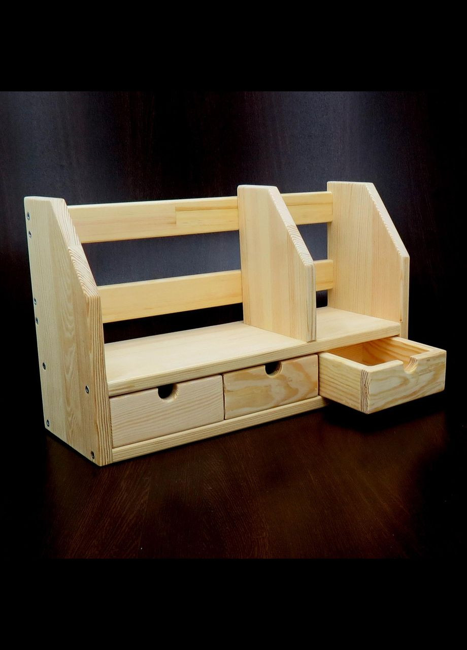 Настольная книжная полка из дерева Даль ваниль (КПЛ-001802) No Brand (328414422)