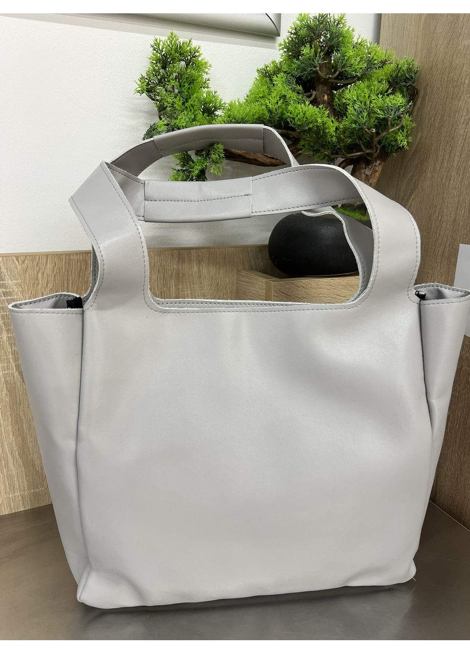 Жіноча сумка-шопер на плече сірий колір ToBeYou Luna (350610677)