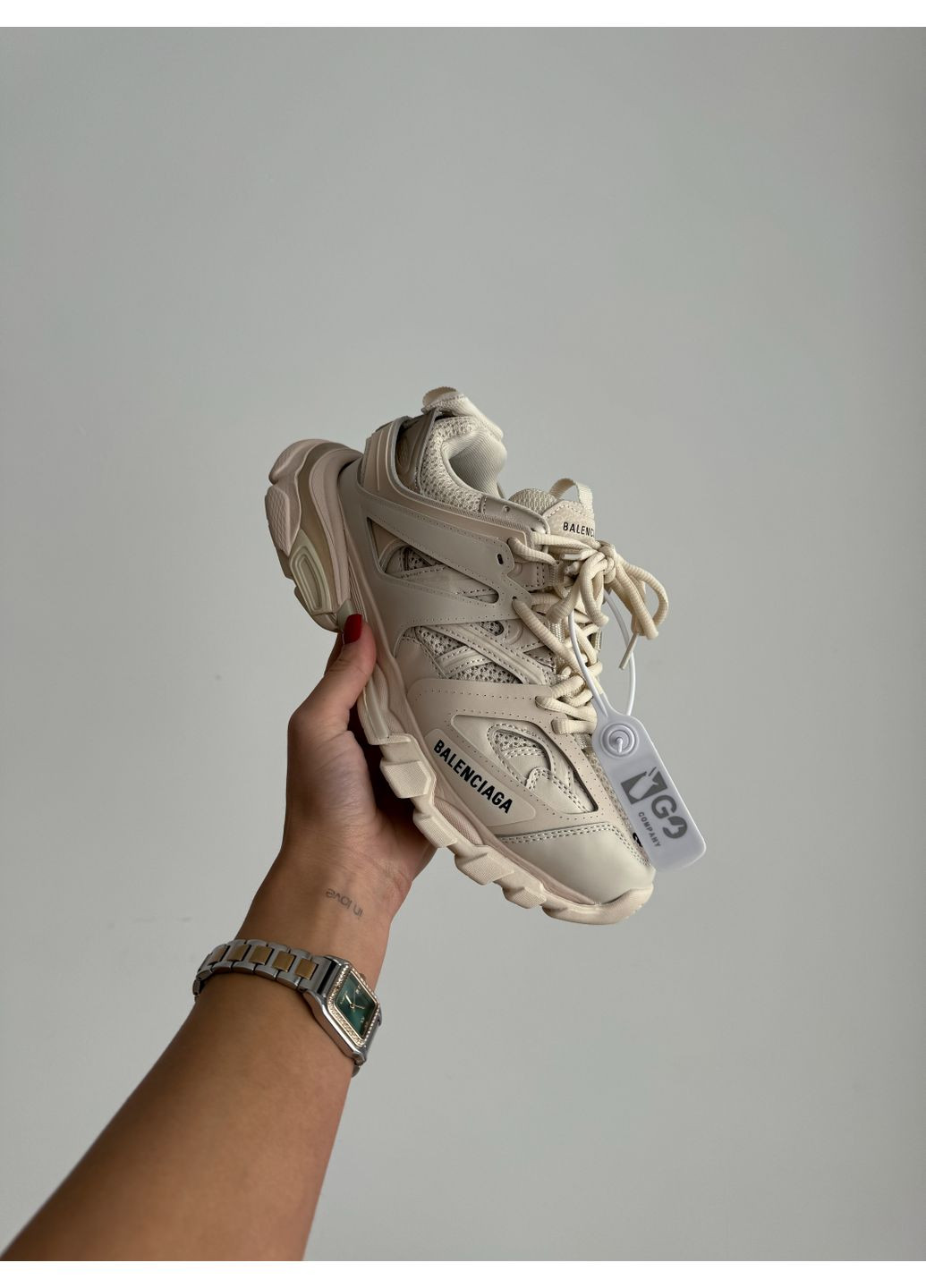 Бежеві всесезонні balenciaga track 3.0 beige Vakko