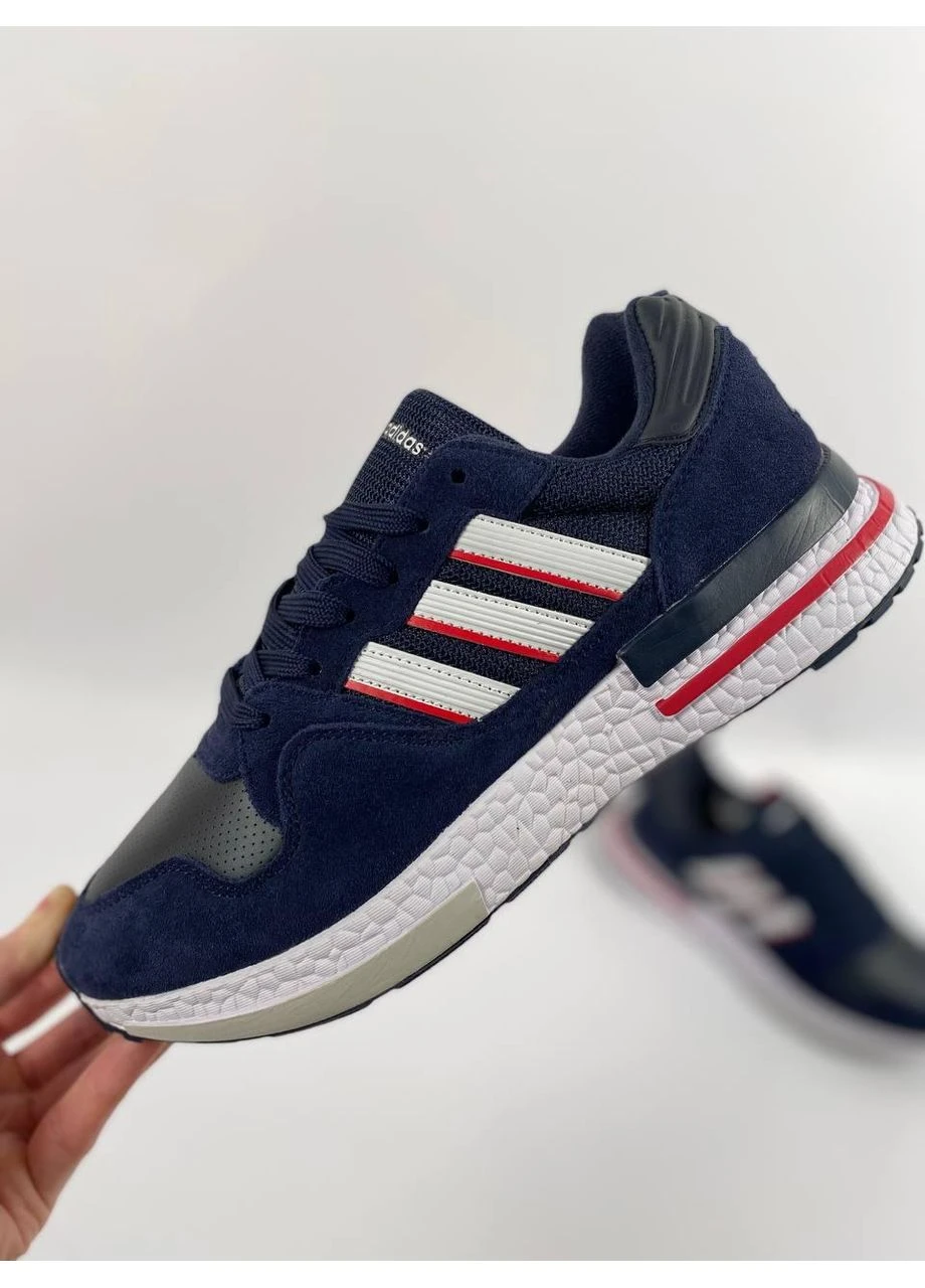 Білі літні кросівки adidas zx 500 blue white адідас зх 500 No Brand