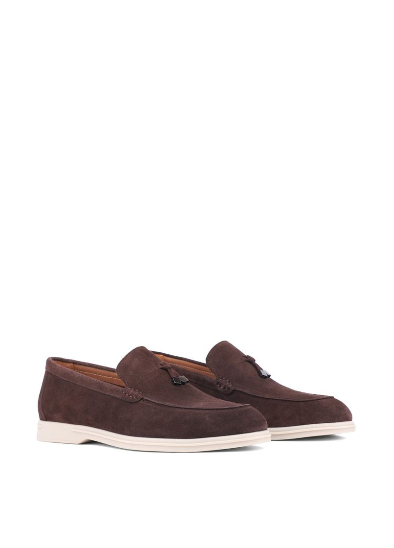 Коричневые мужские туфли w209012n57-1 коричневый замша Miguel Miratez