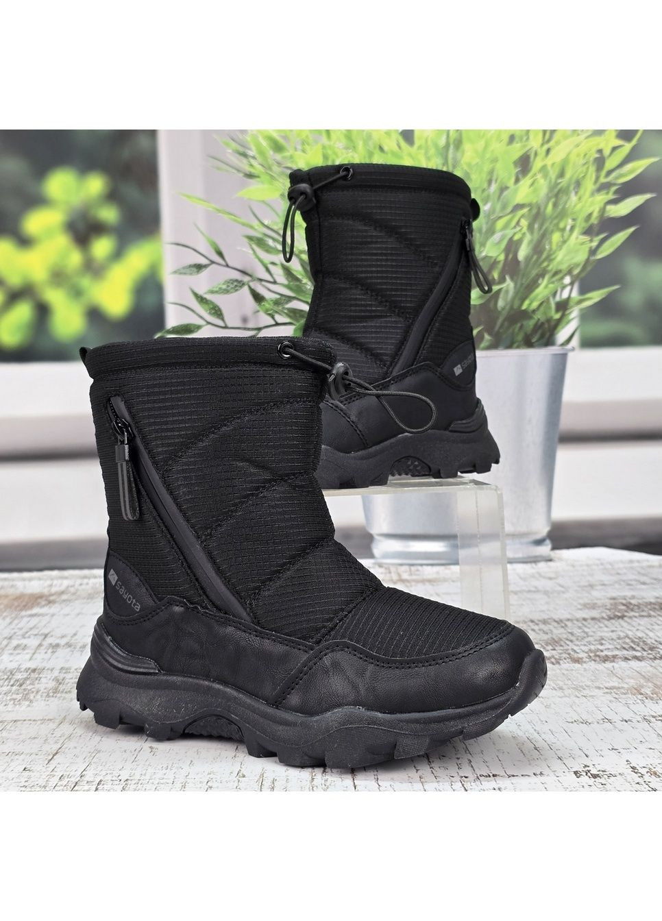 Дутики підліткові для хлопчика зимові на хутрі Sayota (369446571)