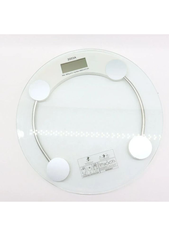 Весы напольные 2003А до 180 кг / Стеклянные электронные весы / Круглые весы No Brand (362672802)